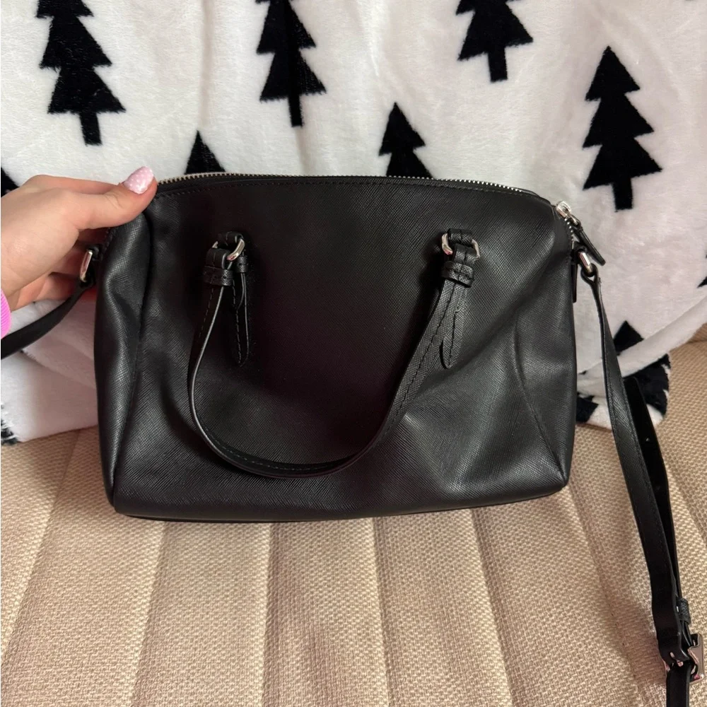 Coach Black Leather Satchel